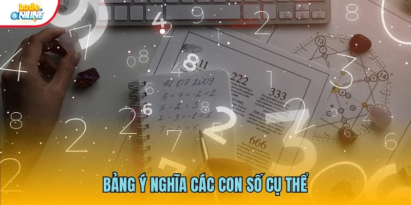 Ý nghĩa cụ thể của từng con số